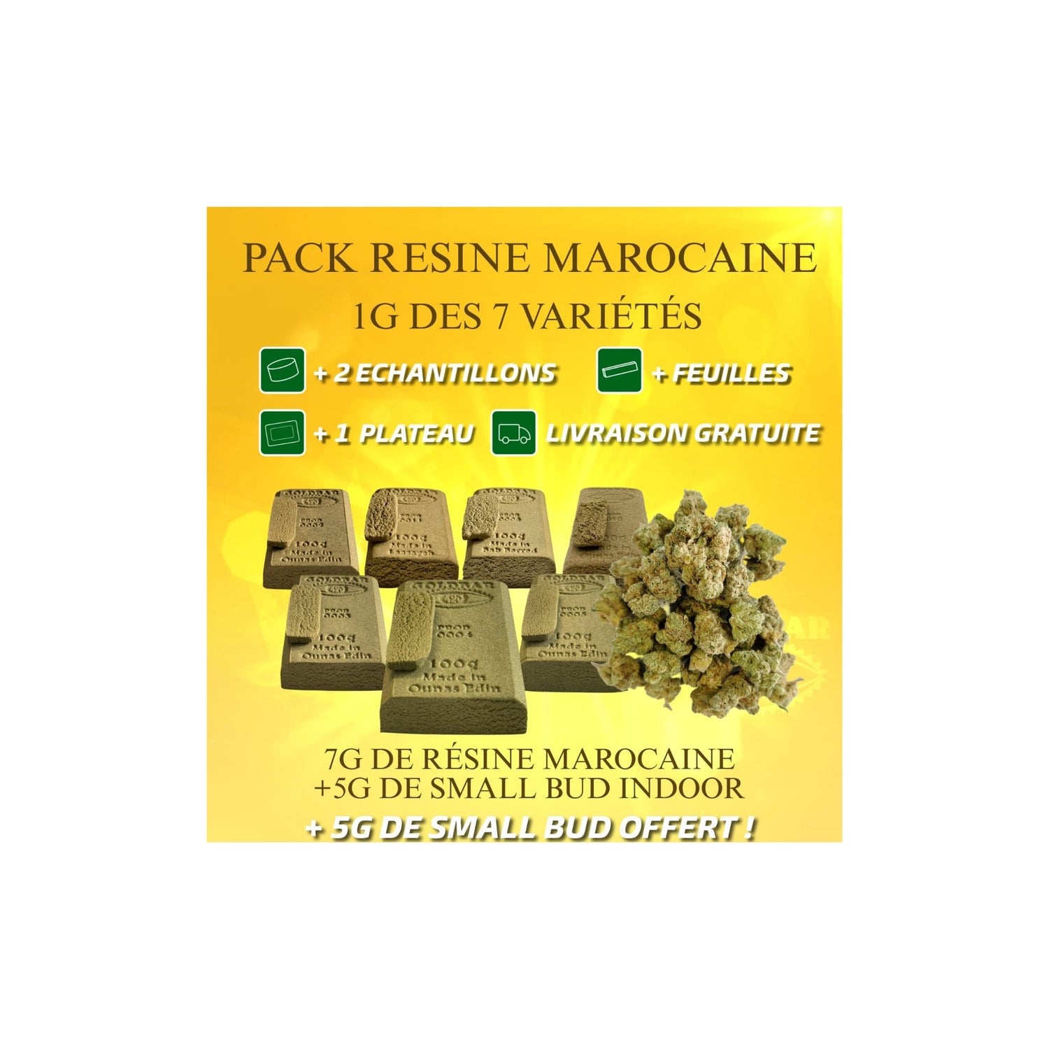 Pack 7g résine marocaine