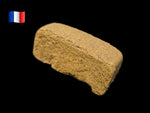 Résine CBD Forbidden Fruit premium française, texture sable dorée, riche en terpènes, aux notes de cerise, agrumes, fruits exotiques et sucrées.