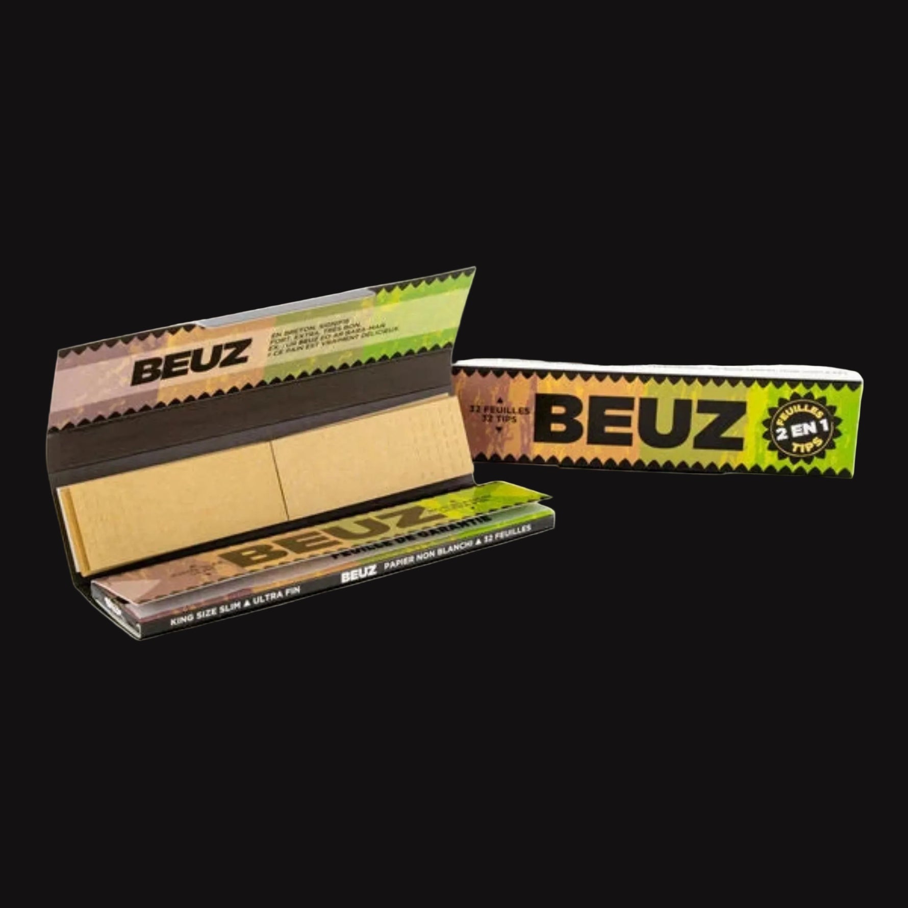 paquet de feuilles slim Beuz non blanchies + 32 tips.