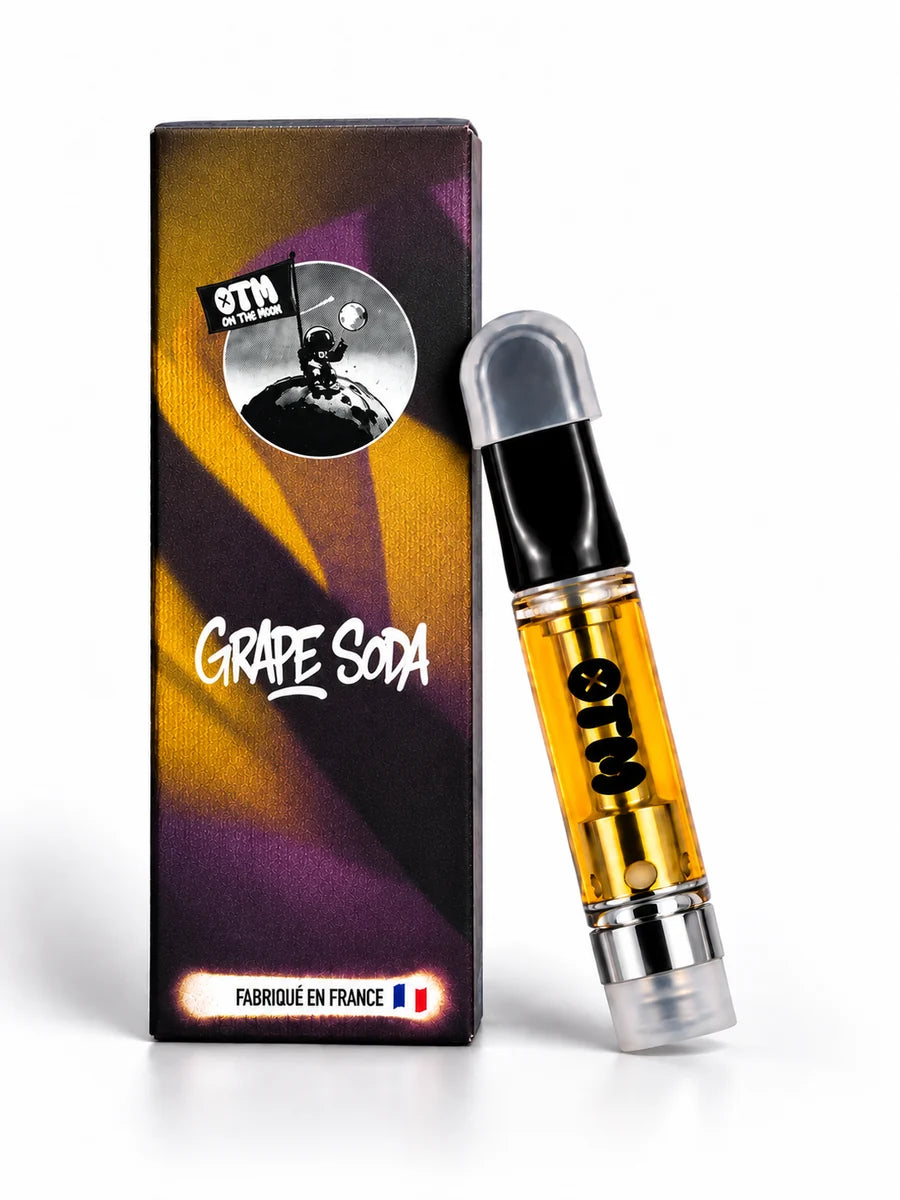 Cartouche CBD Grape Soda OTM Full Spectrum 1 ml fabriquée en France