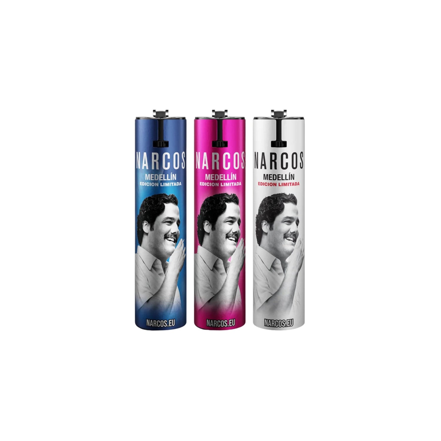 3 modèles briquets Narcos alu
