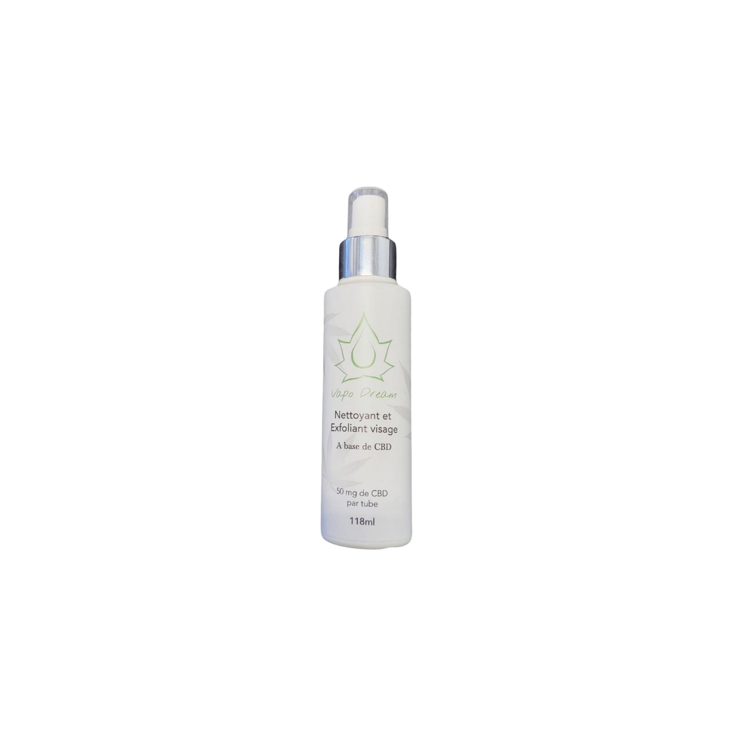 Nettoyant et Exfoliant visage CBD flacon