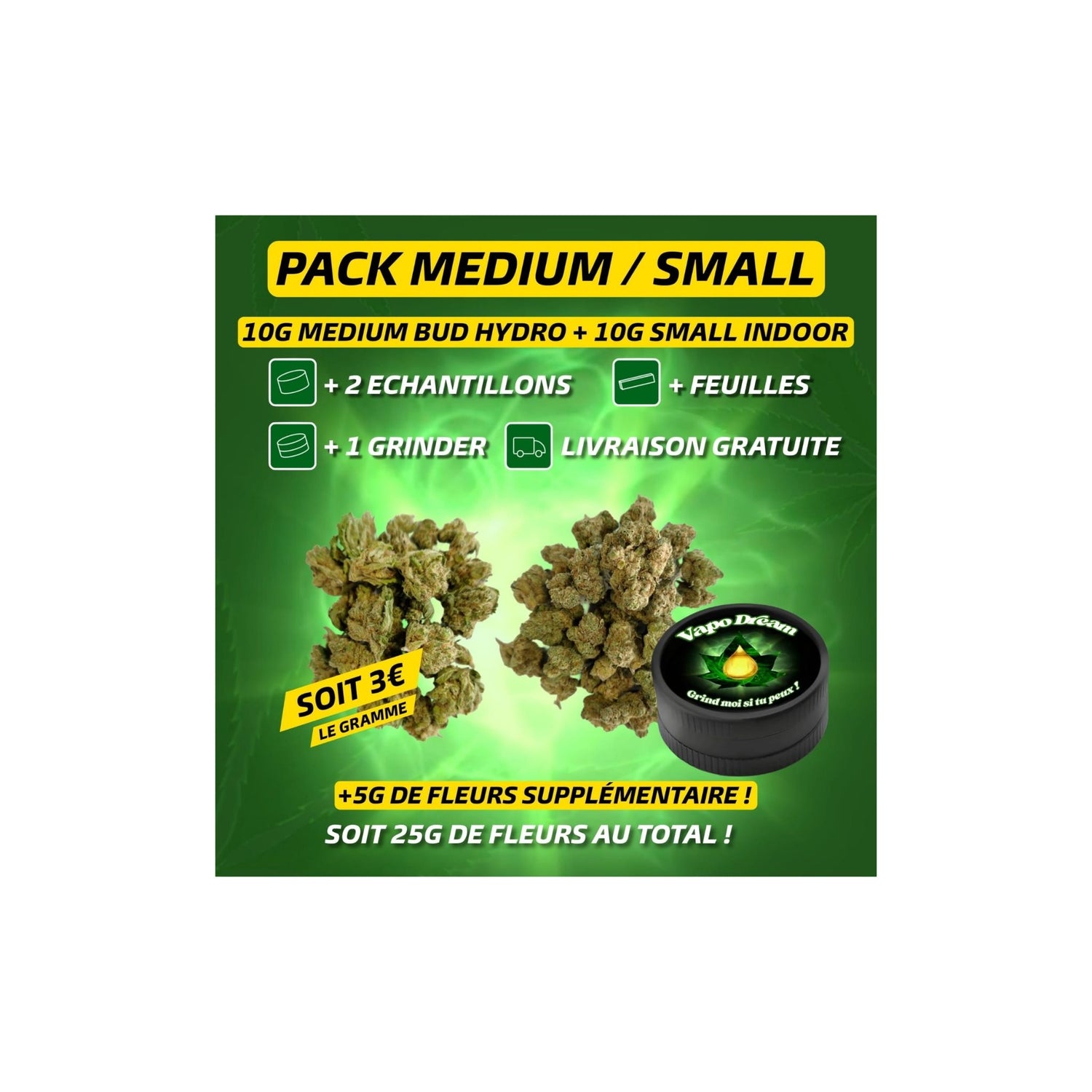 Pack Fleurs Medium bud + Small bud