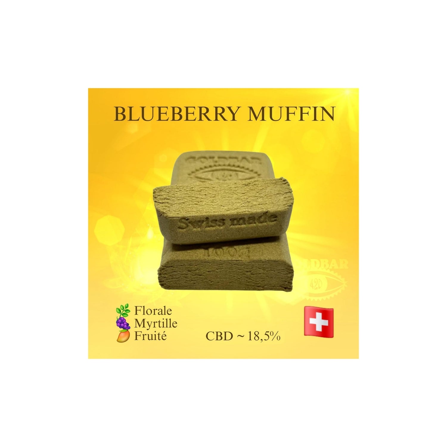Détails Blueberry Muffins Résine CBD