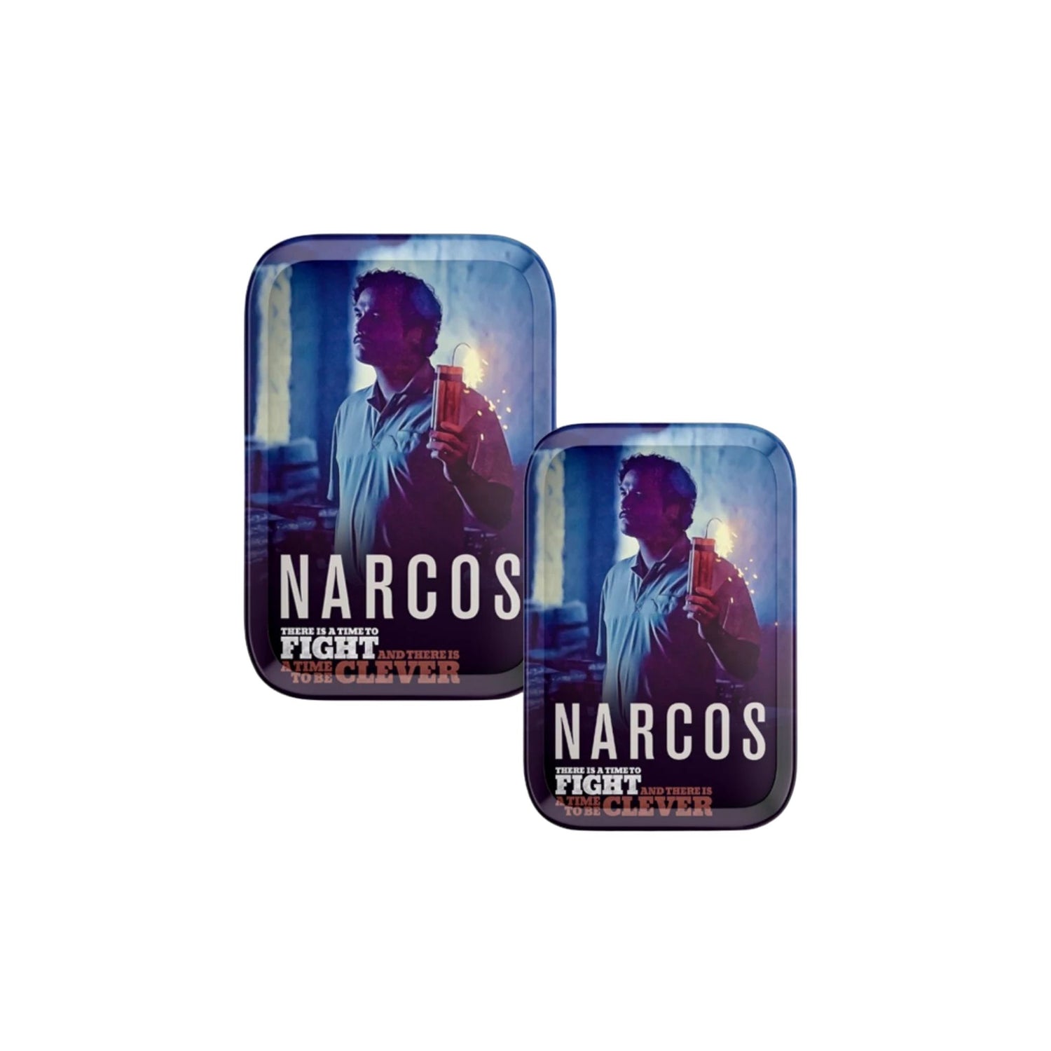 Plateau bleu double taille Narcos
