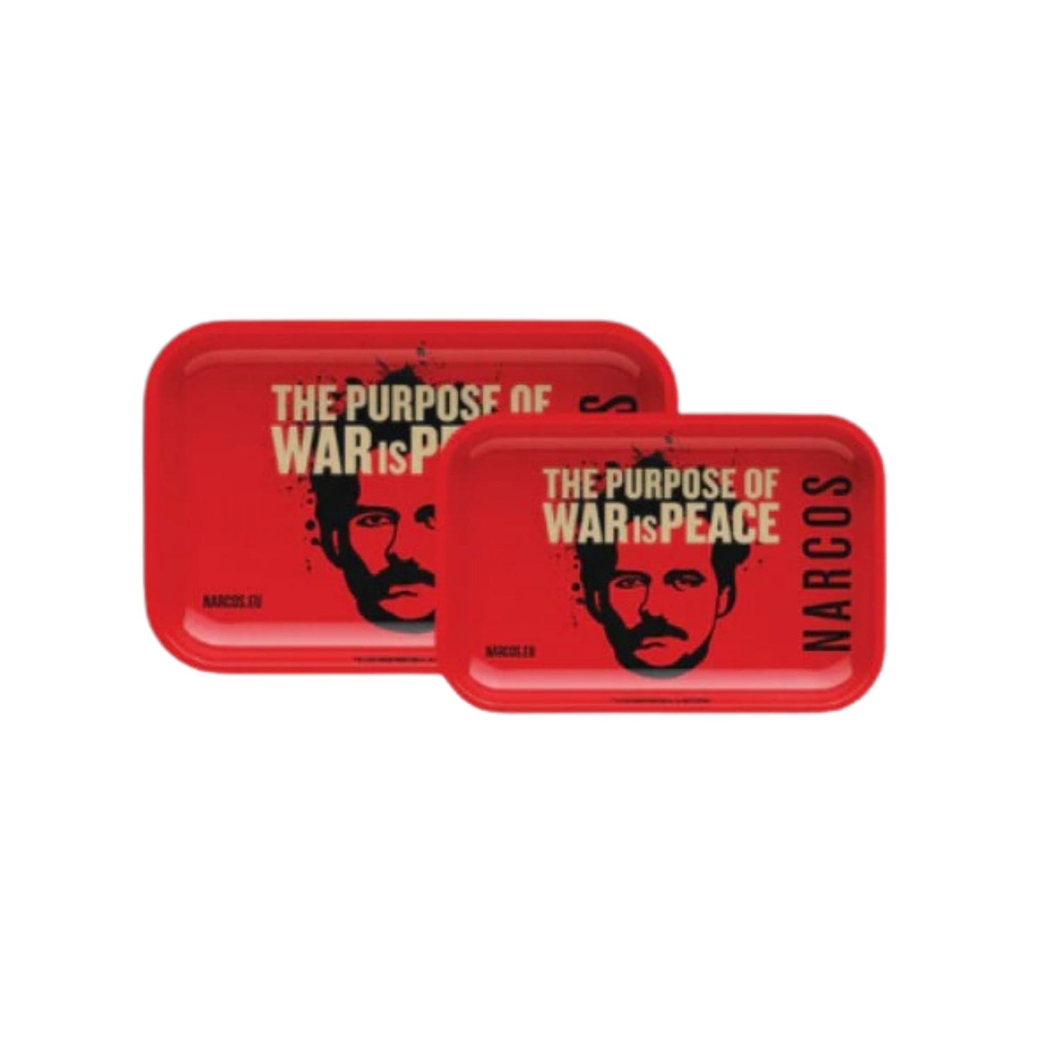 Plateau rouge double taille Narcos