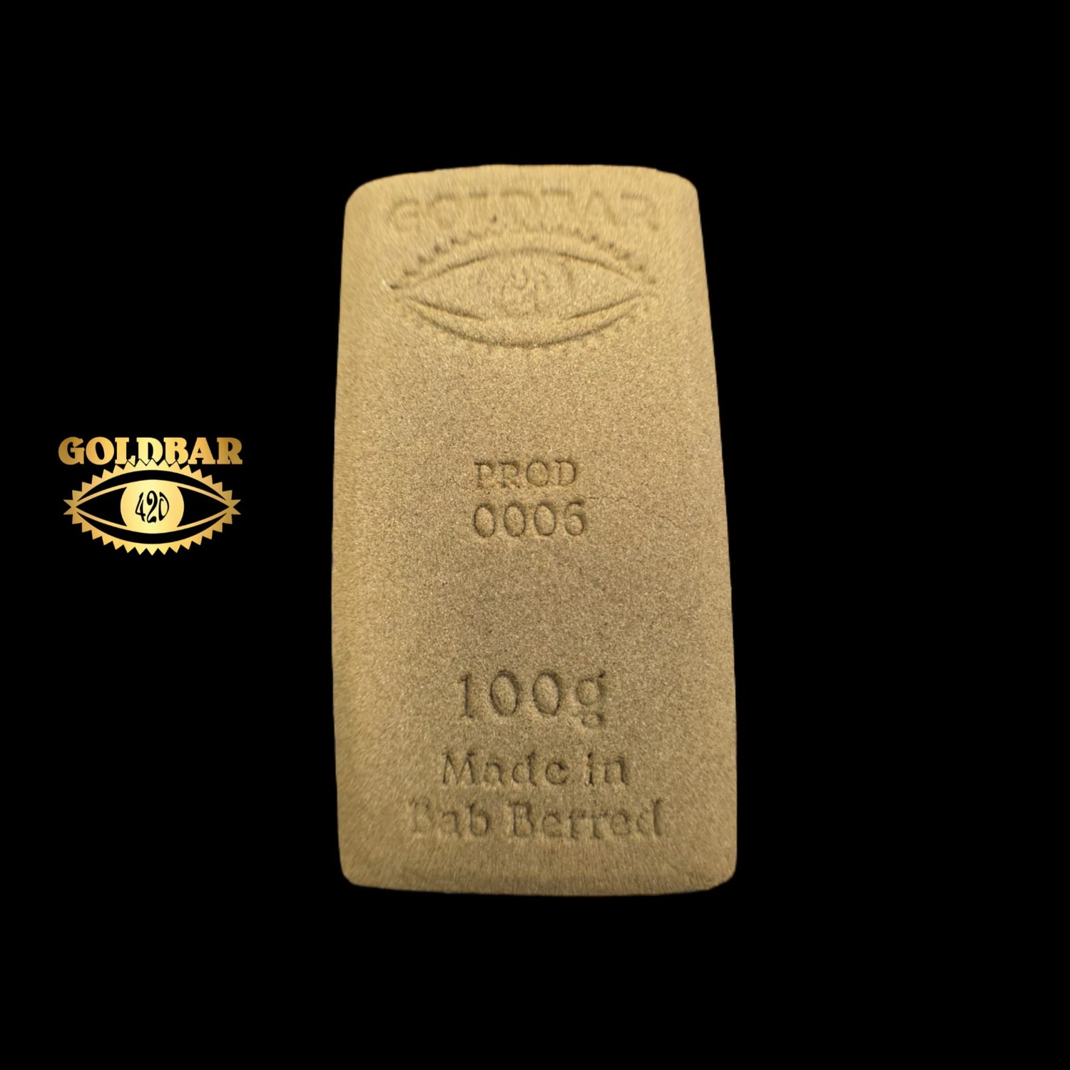 Hash CBD marocain Amnesia x Orangella Goldbar420 n°6 – plaquette de résine CBD premium 100g chez vapo dream