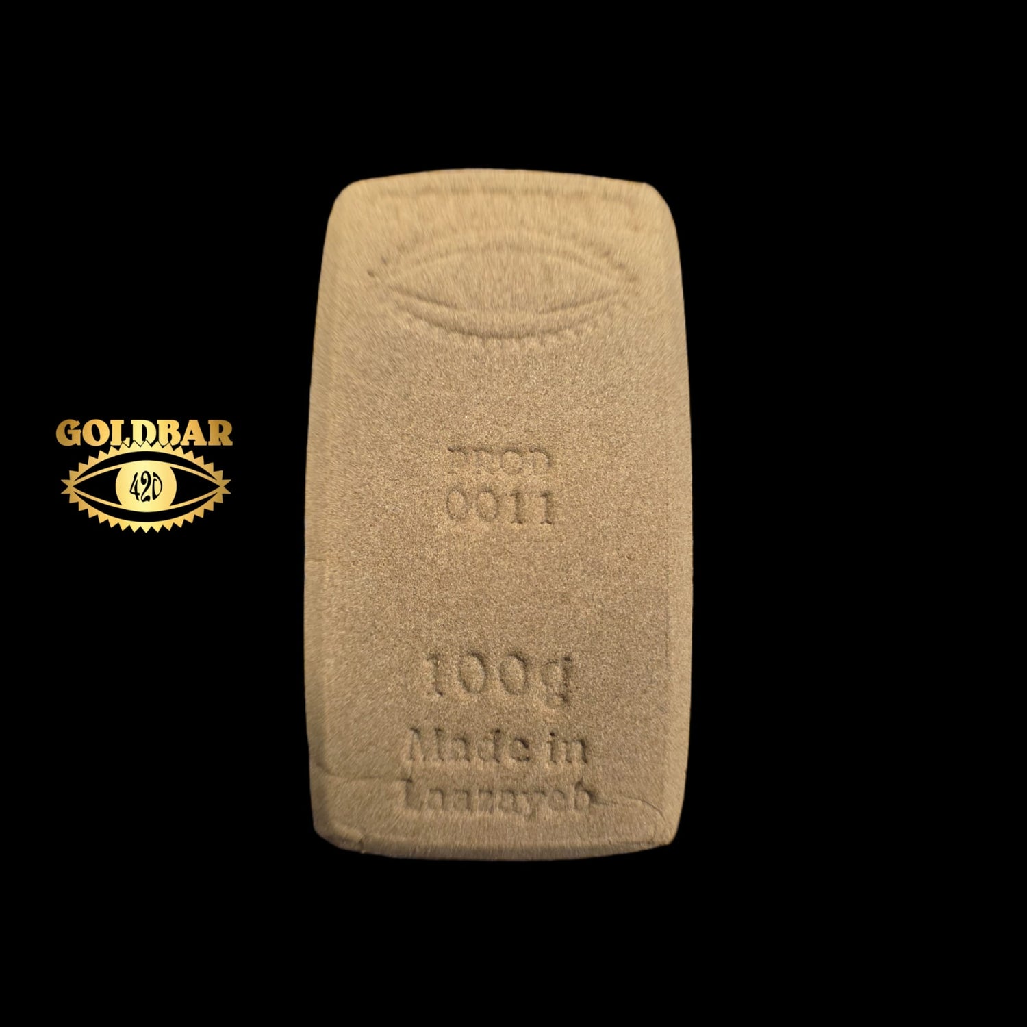 Hash CBD marocain Kompolti Goldbar420 n°11 – résine CBD premium plaquette 100g