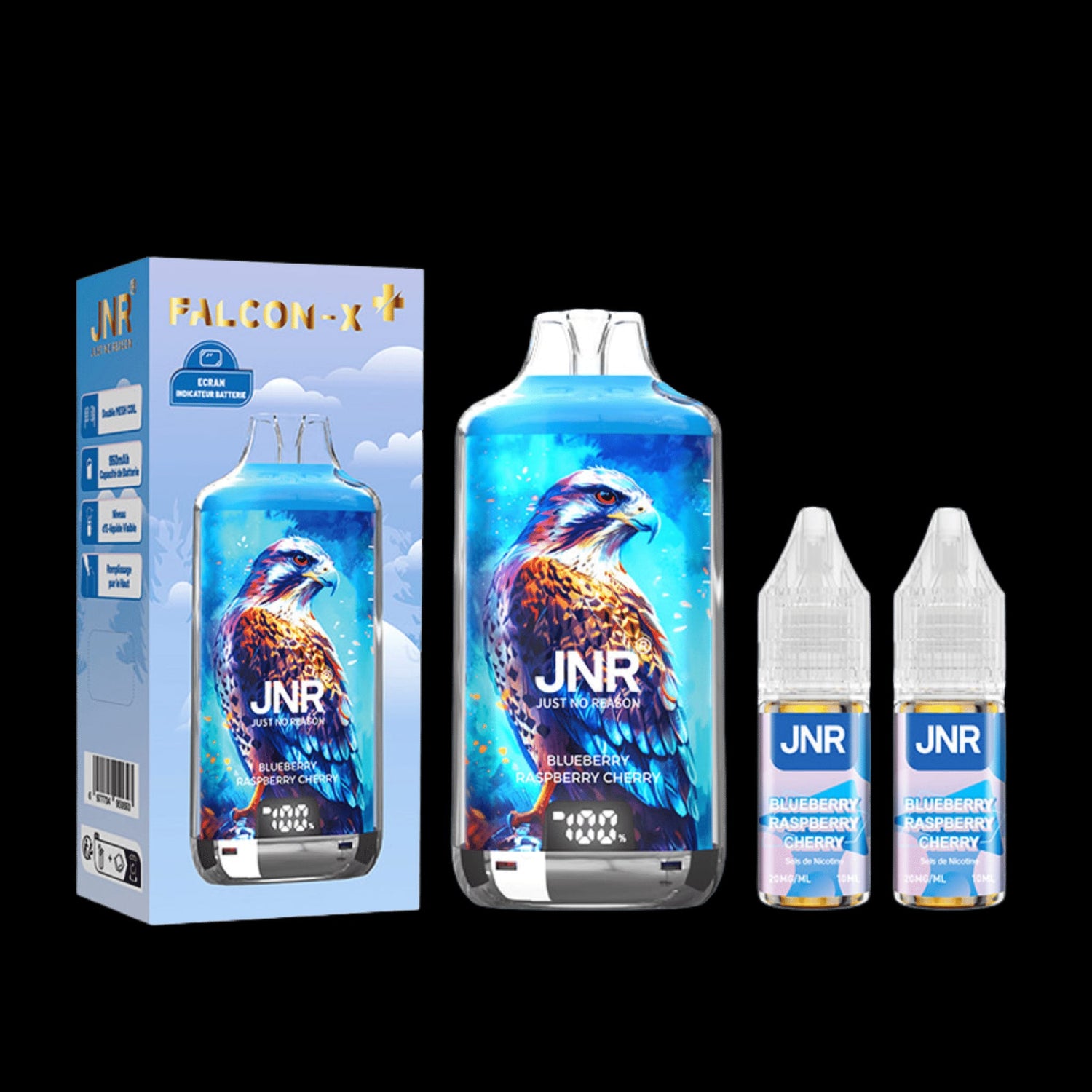 JNR Falcon X 28000 – Blueberry Raspberry Cherry