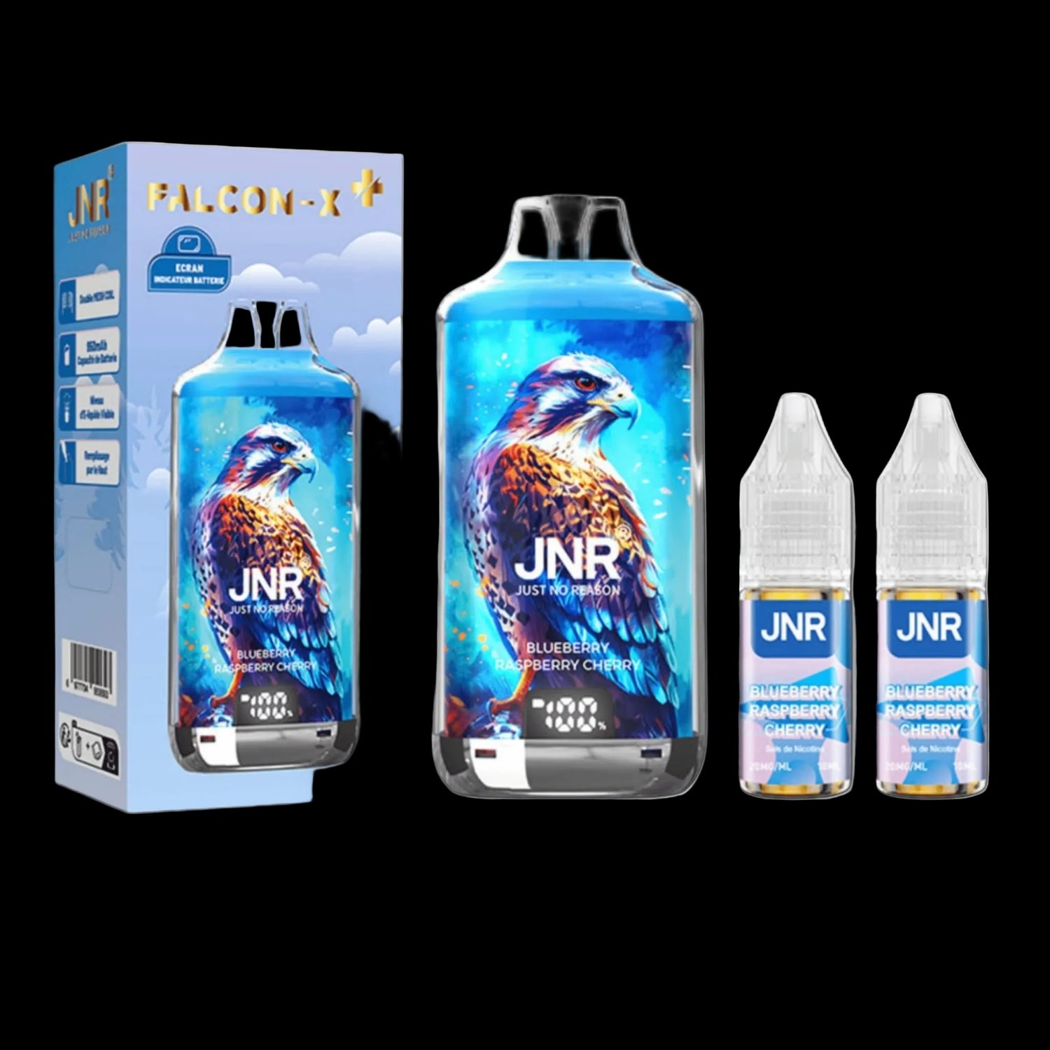 JNR Falcon X 28000 – Blueberry Raspberry Cherry